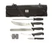 Mercer M13750 BBQ Knife Set 7-Pc 3" Paring 5.9" Boning 11" Carving 10" Cimeter/Steel NSF - 7/Bag 1 image