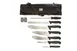 Mercer M13752 Ultimate BBQ 9‑Pc Knife Set – Assorted knives, Pocket Sharpener, 7‑Pocket Roll - 1/Bag 1 image