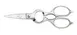 Mercer M14802 Multi-Purpose Kitchen Shears, 8" Length, Fine‑Toothed Blade, Stainless Steel Handles 1 image