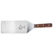 Mercer M18450 - 8" x 4" Stainless Steel Turner, 16" Length, Rosewood Handle, 3 Brass Rivets 1 image