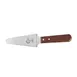 Mercer M18475 Pie Server, 5" x 2" Blade, 10-1/2" Len, Stainless Steel, Rosewood Handle, Brass Rivets 1 image