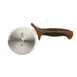 Mercer M18604BR Pizza Cutter – 4" High-Carbon Steel Blade, Santoprene Handle, Brown 1 image