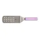 Mercer M18710PU Perforated Turner, 8" x 3" Blade, 14-3/4", Purple Plastic Handle, NSF 1 image