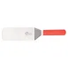Mercer M18710RD - Stainless Steel Turner, 8" x 3" Blade, 14-3/4" Length, Perforated, Red Handle, NSF 1 image
