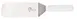 Mercer M18710WH Steel Turner, 8" x 3" Blade, 14-3/4", White Handle, Perforated Japanese Steel, NSF 1 image