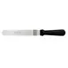 Mercer M18820P Spatula – 8" Blade, 1‑3/8" Width, Stainless Steel, Black Handle, NSF, Dishwasher Safe 1 image