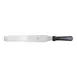 Mercer M18870P - 12" x 1" Stainless Steel Turner, 17" Length, Black Handle, NSF/Dishwasher Safe 1 image