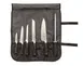 Mercer M21830 7‑Piece Knife Roll Set – 3"‑10" German Steel Knives, POM Handles, NSF - 7/Bag 1 image