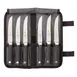 Mercer M21920 7-Piece Steak Knife Set, 6x5" Serrated Steel Blades, Santoprene Handles, NSF - 7/Roll 1 image