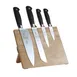 Mercer M21960 Knife Set, 8" Chef/5" Utility/3-1/2" Paring/8" Bread, Blades, Handles, NSF - 5/Set 1 image