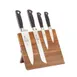 Mercer M21960AC Set, 5‑Pc Acacia, 8" Chef/5" Utility/3‑1/2" Paring/8" Bread, Steel, Handles - 5/Set 1 image