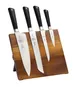 Mercer M21990AC ZüM Magnetic Set – 8" Chef, 6" Utility, 3" Paring, 8" Bread Knives, Steel NSF 1 image