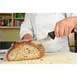 Mercer M22408 Bread & Sandwich Knife, 8" Stamped High‑Carbon Blade, Black Handle, Finger Guard 2 image