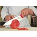Mercer M22608RD Chef Knife – 8" Stamped Millennia, Japanese Steel Blade, Red Santoprene Handle, NSF 2 image