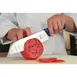 Mercer M22707BL - 7" Blue Santoku Knife Stamped High‑Carbon Granton Blade Santoprene/Poly Handle NSF 2 image