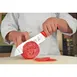 Mercer M22707RD - 7" Red Santoku Knife, High‑Carbon Steel, Granton Edge, Santoprene Handle, NSF 2 image