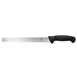 Mercer M23112 12" Stamped Slicer Knife Wavy Edge Japanese Steel Blade Santoprene Handle Guard NSF 1 image