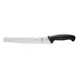 Mercer M23210 Millennia Bread Knife, 10" Black Santoprene Handle, Steel Blade with Finger Guard 1 image