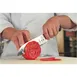 Mercer M23590 Santoku Knife, 7" Granton Edge, Carbon Steel Blade, Triple‑Riveted Delrin Handle, NSF 2 image