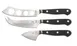 Mercer M23608 Renaissance 3-Pc Cheese Knife Set, POM Handles, 5" Soft, 4¾" Hard, 2¾" Parmesan 1 image