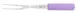 Mercer M23800PU Cooks Fork – 8" Blade, 13.5" Length, High Carbon Steel, Purple PP Handle, NSF 1 image