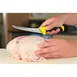 Mercer M23820YL – 6" Curved Stamped Boning Knife, HiCarbon Steel Blade Yellow Santoprene Handle, NSF 2 image