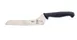 Mercer M23885 Bread Knife, 7" Offset Wavy Edge, Stamped High-Carbon Steel, Black Non-Slip Handle 1 image