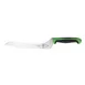 Mercer M23890GR Bread Knife, 9" Stamped Japanese Steel Blade, Green Handle with Finger Guard, NSF 1 image