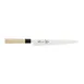 Mercer M24010PLLH Sashimi Knife 10" Left‑Handed, Carbon Steel Blade, Santoprene Handle, NSF 1 image