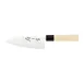 Mercer M24106PL - 6" Stamped Deba, Carbon Steel Blade, Slip‑Resistant Santoprene Handle, NSF 1 image
