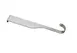Mercer M30740 Single Hook, 5-3/8" x 3/4", Stainless Steel Satin for Magnet Bar Knife Rack 1 image