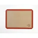 Mercer M31093OR Silicone Baking Mat 11-7/8" x 16.5" Orange, In/CM Marks, 480°F, Half Sheet Pans 1 image