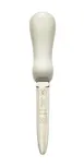 Mercer M33021A Oyster & Clam Knife - Galveston Style 4" Blade, Japanese Steel, White Handle, NSF 1 image