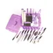 Mercer M33065 Allergen Safety Kit - Purple Tote, Chef Knives 10"/8", Bread & Santoku 8"/7", Full Set 1 image