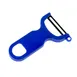 Mercer M33071BLB Y-Peeler - 4" Swivel Vegetable Peeler, Carbon Steel, Blue Handle, Smooth Edge 1 image