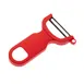 Mercer M33071RD Y-Peeler, 4" Red Veg/Fruit Peeler, Carbon Steel Blade, PP Handle, Potato Eye Remover 1 image