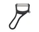 Mercer M33076BKB Angled Y-Peeler, Black Textured Polypropylene, Bulk Vegetable Peeler - 7" Blade 1 image
