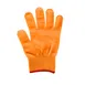 Mercer M33415ORS Cut‑Resistant Glove – S, 13‑Gauge Poly, Orange/Red Cuff, Washable, FDA Approved 1 image