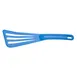 Mercer M35110BL Plastic Turner - 3-1/2" Slotted, 12" Length, Nylon Handle, Blue, Nylon 430°F, NSF 1 image