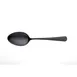 Mercer M35138BK Plating Spoon, 9" , 1-1/3 oz, Black Matte, 18/8 Stainless Steel Micro‑Serrated 1 image