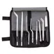 Mercer M35152 10-Piece Steel Tongs Set 9-3/8" & 6-1/8" Tongs, 3" Millennia Paring Knife - 10/Set 1 image