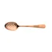 Mercer M35161RG 7-7/8" Satin Rose Gold Plating Spoon with Perforated Deep-Well Bowl, 18/8 Steel 1 image