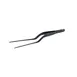 Mercer M35236BK Offset Tongs – 6½", 18/8 Stainless Steel Core, Black Matte, Serrated Tips 1 image