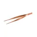 Mercer M35245RG Tongs, 6-1/8" Cross‑Hatch Grips & Serrated Tips, 18/8 Stainless Steel, Rose Gold 1 image