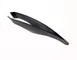 Mercer M35251BK Precision Plus Fish Bone Tweezer, 5-5/8" Black, Stainless Steel, Beveled Edges 1 image