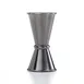 Mercer M37000BK Bar Jigger, 1/2 oz & 3/4 oz, 18/8 Stainless Steel, Gun Metal Black-Plated 1 image