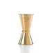 Mercer M37000GD Barfly Jigger, 1/2 oz & 3/4 oz, 18/8 Stainless Steel, Gold-Plated 1 image