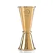 Mercer M37003GD Barfly Jigger, 1 Oz / 1‑1⁄2 Oz, 18/8 Stainless Steel, Gold‑Plated 1 image