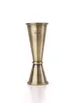 Mercer M37005ANG Bar Jigger, 1 Oz & 2 Oz, 18/8 Stainless Steel, Antique Gold‑Plated 1 image