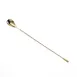Mercer M37012GD Bar Spoon, 11-13/16" (30 cm) Teardrop End, Stem, 18/8 Stainless Steel, Gold 1 image